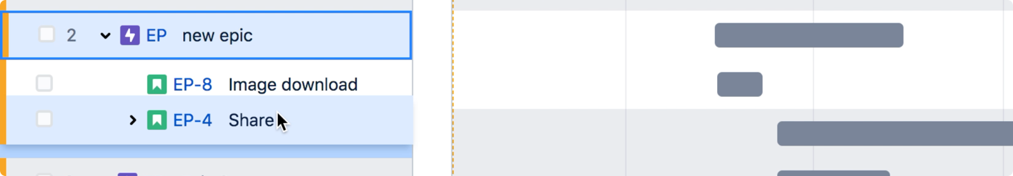 An image showing dragging a smaller project to be part of a larger project
